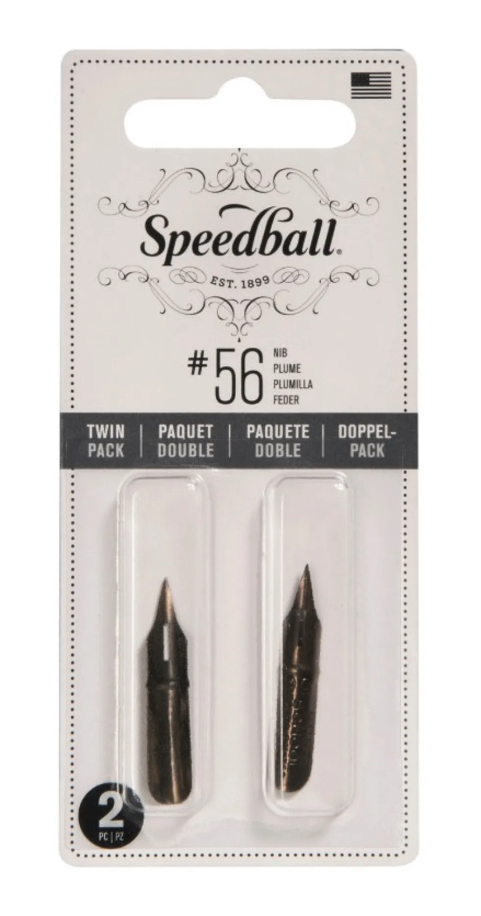 Zestaw stalówek do kaligrafii nr 102 - Speedball - 2 szt.