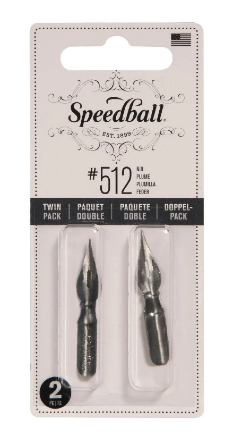 Zestaw stalówek do kaligrafii nr 512 - Speedball - 2 szt.
