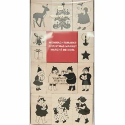 Zestaw stempli drewnianych Christmas Kids - Paper Poetry - 13 szt.