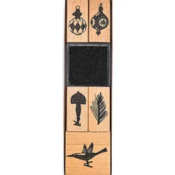 Zestaw stempli drewnianych Decorations - Paper Poetry - 5 szt.