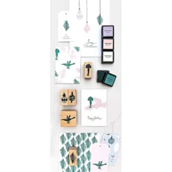 Zestaw stempli drewnianych Decorations - Paper Poetry - 5 szt.