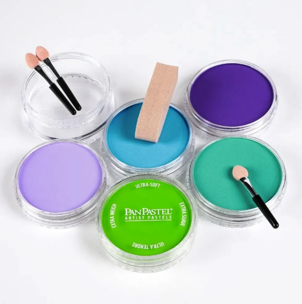 Zestaw suchych pasteli PanPastel Bright Cool - 5 kolorów