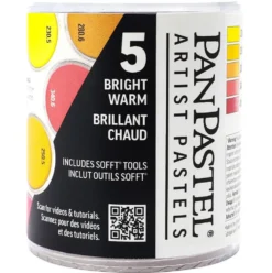 Zestaw suchych pasteli PanPastel Bright Warm - 5 kolorów