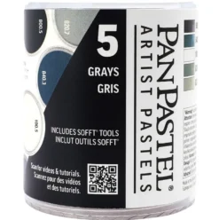 Zestaw suchych pasteli PanPastel Grays - 5 kolorów