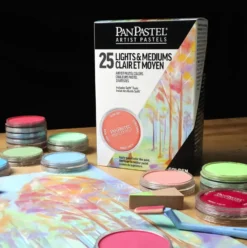 Zestaw suchych pasteli PanPastel Lights & Mediums - 25 kolorów