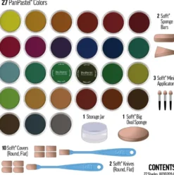 Zestaw suchych pasteli PanPastel Shades - 27 kolorów