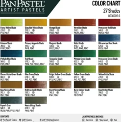 Zestaw suchych pasteli PanPastel Shades - 27 kolorów