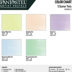 Zestaw suchych pasteli PanPastel Starter Tints - 5 kolorów