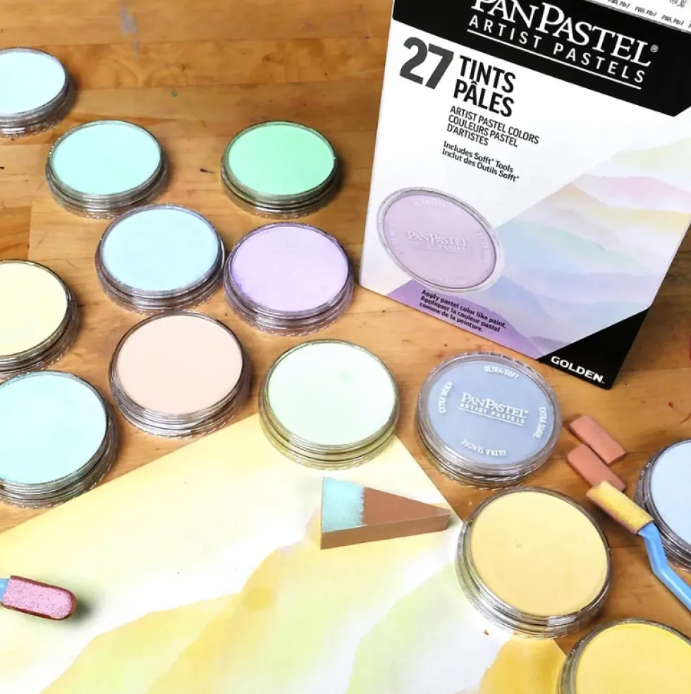 Zestaw suchych pasteli PanPastel Tints - 27 kolorów