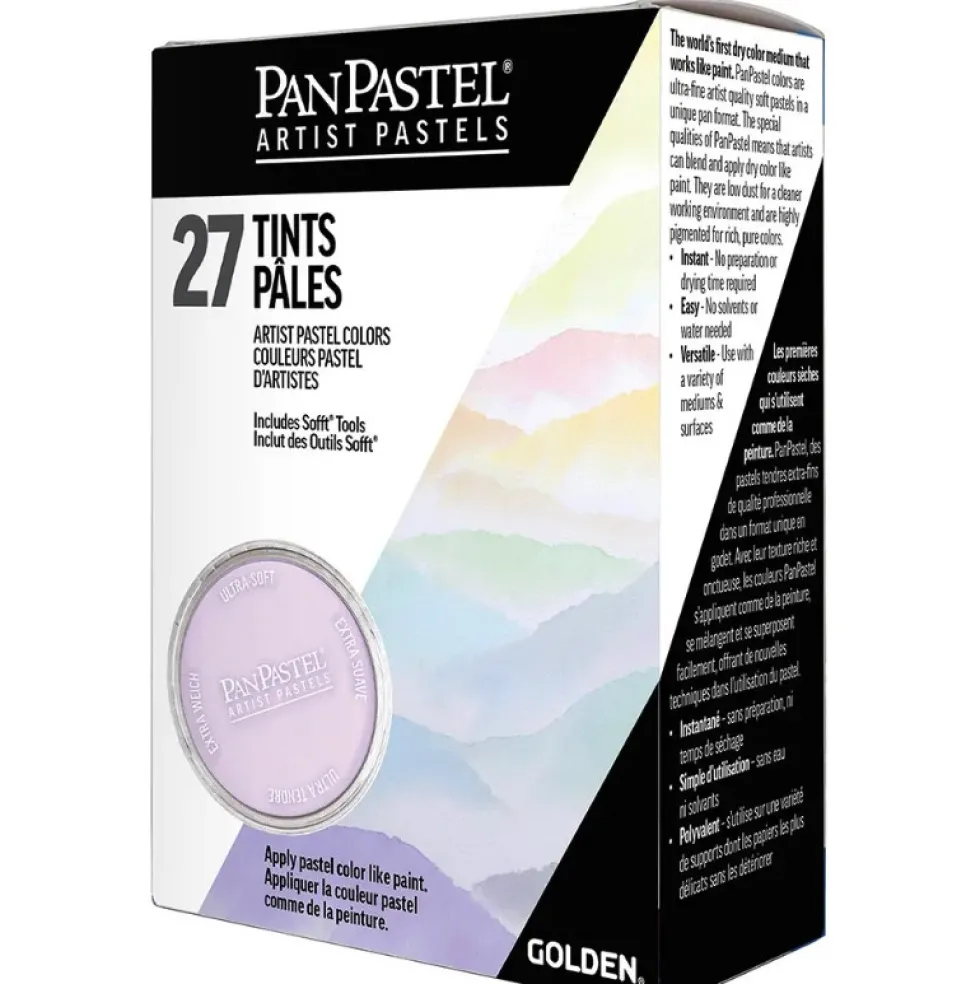 Zestaw suchych pasteli PanPastel Tints - 27 kolorów