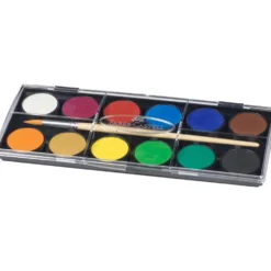 Zestaw szkolnych farb akwarelowych - Faber-Castell - duże, 12 kolorów