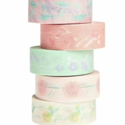 Zestaw taśm washi Flowers Pastel - Paper Poetry - 5 szt.