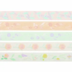 Zestaw taśm washi Flowers Pastel - Paper Poetry - 5 szt.