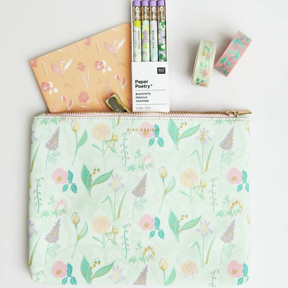 Zestaw taśm washi Flowers Pastel - Paper Poetry - 5 szt.