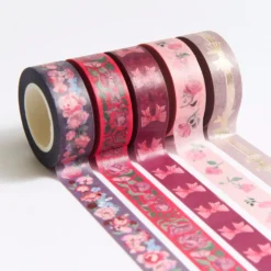 Zestaw taśm washi La Vie En Rose - Paper Poetry - 5 szt.