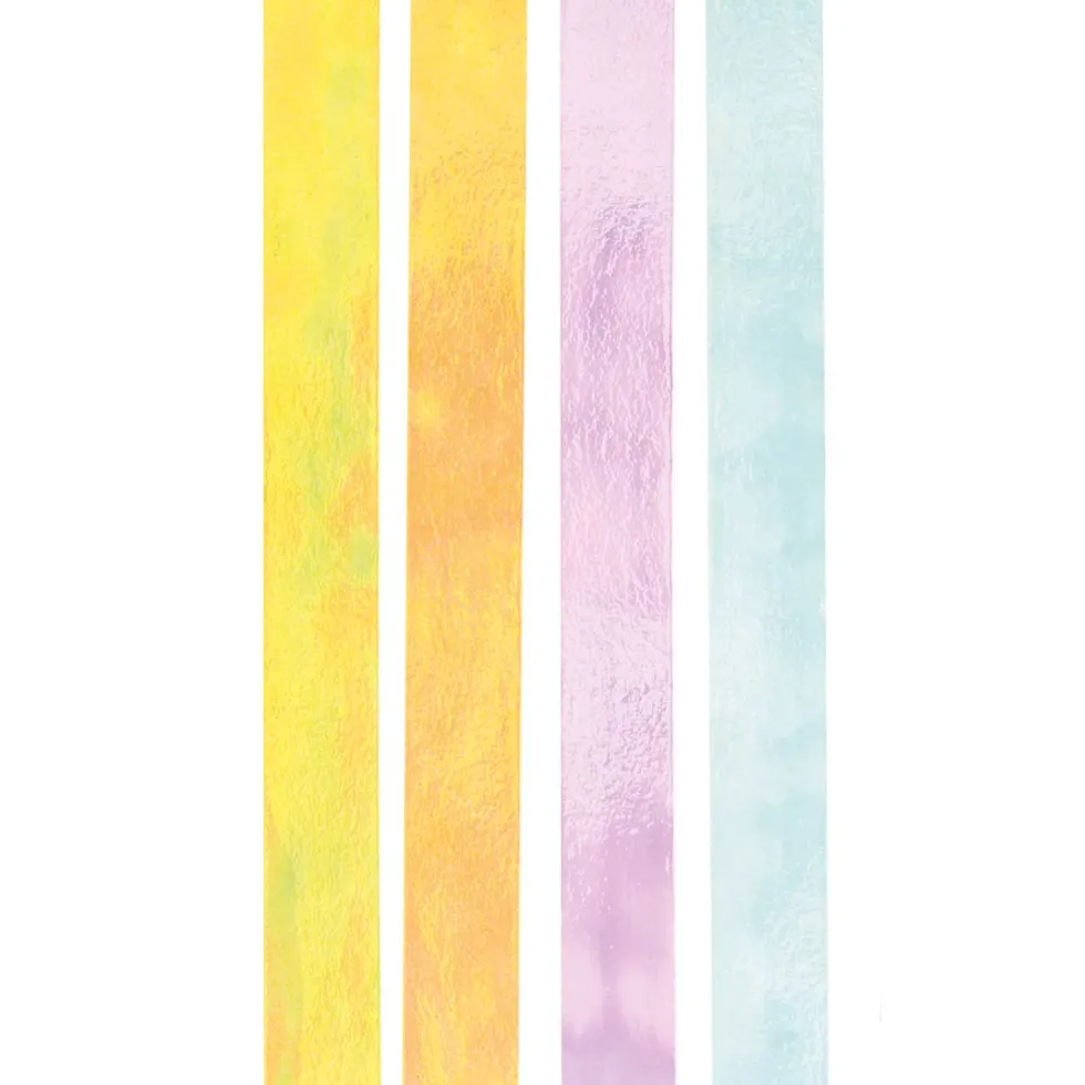 Zestaw taśm washi - Paper Poetry - Iridescent Pastel, 15 mm x 5 m, 4 szt.