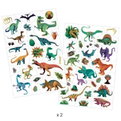 Zestaw tatuaży dla dzieci - Djeco - Dinozaury