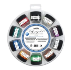 Zestaw tuszów akrylowych do kaligrafii - Speedball - 10 x 12 ml