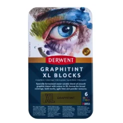 Zestaw tuszów akwarelowych Graphitint XL w sztyfcie - Derwent - 6 kolorów