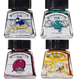 Zestaw tuszów rysunkowych - Winsor & Newton - Rich Tones, 4 szt.