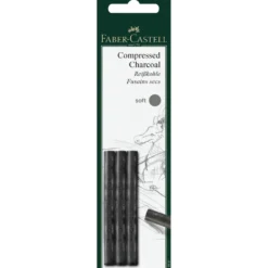 Zestaw węgli Pitt Monochrome - Faber-Castell - soft, 3 szt.