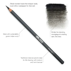 Zestaw węgli w ołówku Studio Collection - Winsor & Newton - 6 szt.
