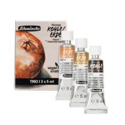 Zestaw węgli w płynie Earth - Schmincke - 3 kolory x 5 ml