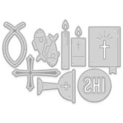 Zestaw wykrojników - DpCraft - Motywy religijne, 8 szt.