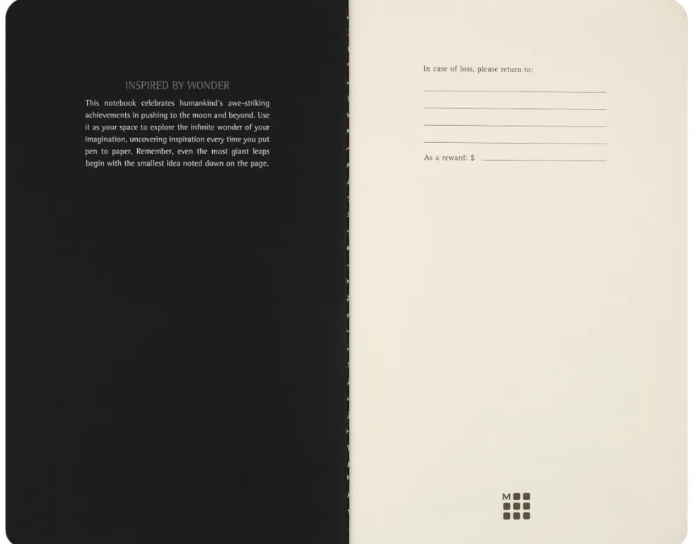 Zestaw zeszytów gładkich Cahier NASA edycja limitowana 13 x 21 cm - Moleskine - 2 szt.