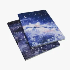 Zestaw zeszytów w kropki Night Sky i Milky Way B5 - Devangari - 2 szt.