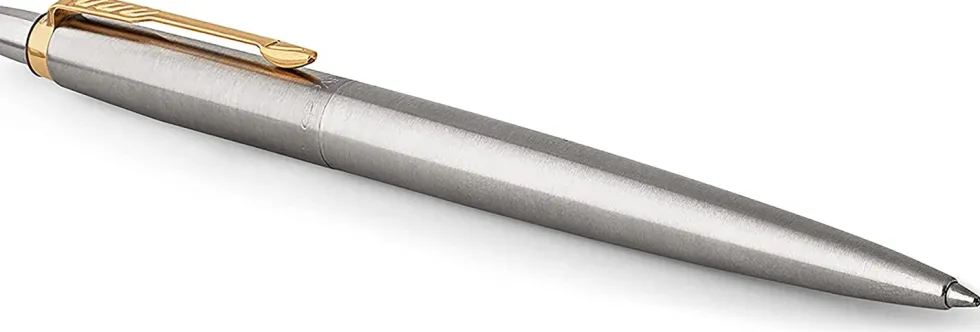 Zestaw z piórem wiecznym i długopisem Jotter w etui - Parker - Stainless Steel GT