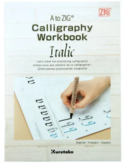 Zeszyt ćwiczeń do kaligrafii - Kuretake - Calligraphy Workbook Italic