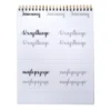 Zeszyt z ćwiczeniami do brush letteringu, B5 - Devangari - podstawowy, 170 g/m2