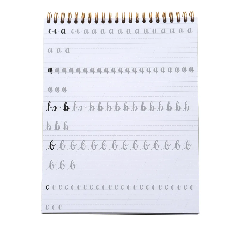 Zeszyt z ćwiczeniami do brush letteringu, B5 - Devangari - podstawowy, 170 g/m2