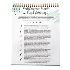 Zeszyt z ćwiczeniami do brush letteringu, B5 - Devangari - podstawowy, 170 g/m2
