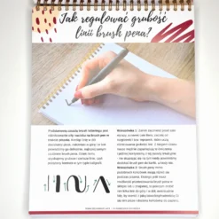 Zeszyt z ćwiczeniami do brush letteringu Flourishing, B5 - Devangari - 170 g/m2
