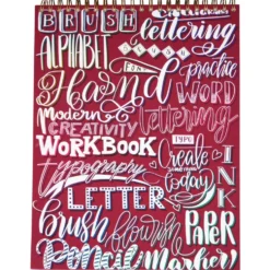 Zeszyt z ćwiczeniami do brush letteringu Flourishing, B5 - Devangari - 170 g/m2
