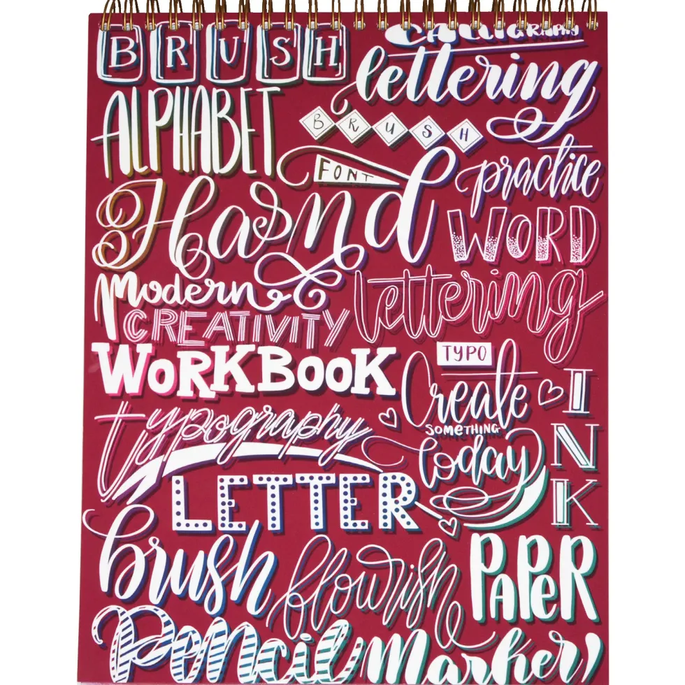 Zeszyt z ćwiczeniami do brush letteringu Flourishing, B5 - Devangari - 170 g/m2