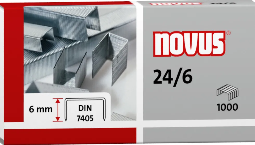 Zszywki biurowe Novus 24/6 - 1000 szt.
