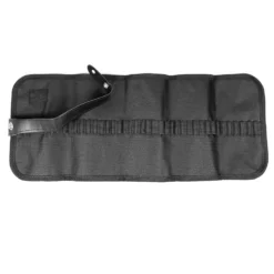 Zwijany organizer, piórnik na pędzle, kredki - Leniar - czarny, 20 x 50 cm